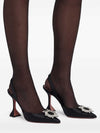 Amina Muaddi Begum satin slingback pumps