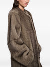 Stand Studio Hilma faux fur long coat