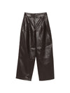 032C Jeva faux leather trousers