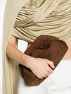 Themoire' Bios suede clutch
