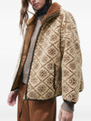Tory Burch Monogram fleece jacket