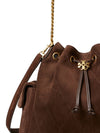 Tory Burch Charlie drawstring leather bucket bag