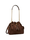 Tory Burch Charlie drawstring leather bucket bag