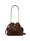 Tory Burch Charlie drawstring leather bucket bag