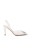 Amina Muaddi Camelia Lace slingback pumps
