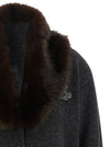 Lauren Ralph Lauren Fur Insert Cardigan