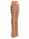 AndreĀdamo Cut Out Pants With Lacing