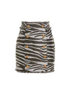 Balmain Lurex Zebra Skirt