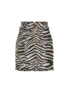 Balmain Lurex Zebra Skirt