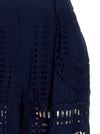 Alberta Ferretti Embroidered Cotton Pants