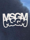Msgm Logo Print Tie Dye Sweatshirt By Burro Studio