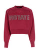 Rotate Birger Christensen Firm Rhinestone Sweatshirt