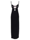 Nensi Dojaka Heart Bra Long Dress