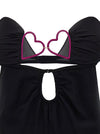 Nensi Dojaka Heart Bra Long Dress