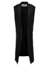 Jil Sander Two-material Long Vest