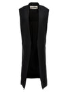 Jil Sander Two-material Long Vest