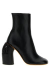 Off White Tonal Spring Ankle Boots