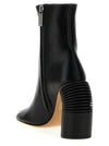 Off White Tonal Spring Ankle Boots