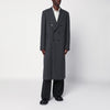 Dries Van Noten Grey double-breasted wool coat