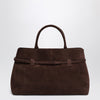 Manu Atelier Le Cambon 35 dark brown suede bag