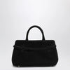 Manu Atelier Le Cambon 25 black suede bag