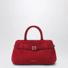 Manu Atelier Le Cambon 25 red suede bag