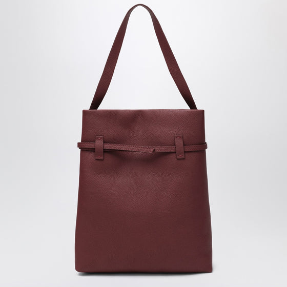 Manu Atelier Tote Du Jour burgundy suede tote bag