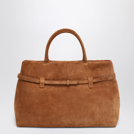 Manu Atelier Le Cambon 35 Camel bag in suede