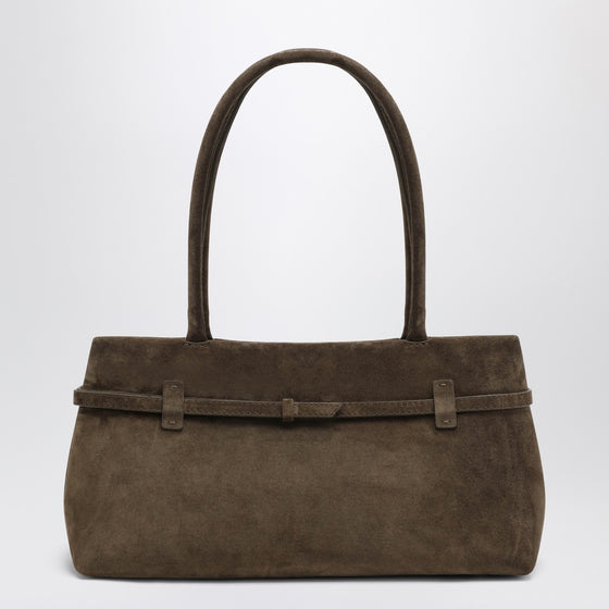 Manu Atelier Le Cambon East West Tobacco suede bag