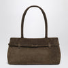 Manu Atelier Le Cambon East West Tobacco suede bag