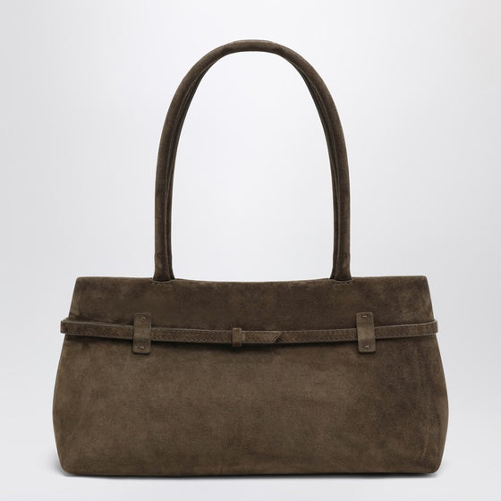 Manu Atelier Le Cambon East West Tobacco suede bag