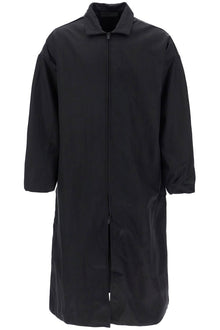  Fear Of God ESSENTIALS long nylon jacket with logo patch.