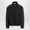 Fear of God Essentials Black zip sweatshirt with contrasting trims
