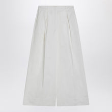  the garment White cotton palazzo trousers