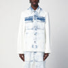 Dries Van Noten Faded blue denim shirt