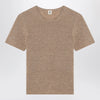 the garment Camel colour Como sweater in wool