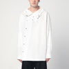 Dries Van Noten White asymmetric cotton shirt