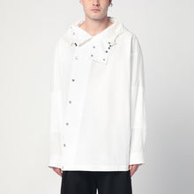  Dries Van Noten White asymmetric cotton shirt