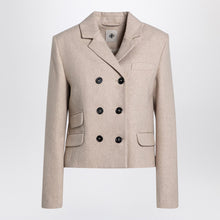  the garment Mille beige double-breasted jacket