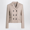 the garment Mille beige double-breasted jacket