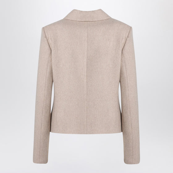 the garment Mille beige double-breasted jacket