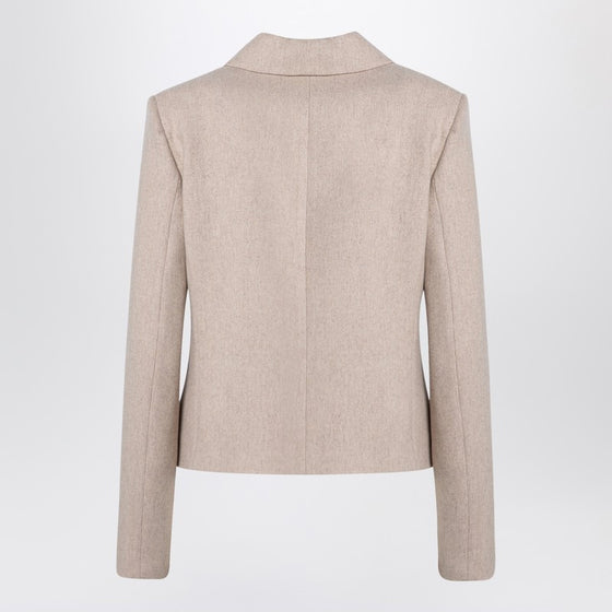the garment Mille beige double-breasted jacket