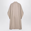 the garment Beige wool-blend cape