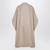 the garment Beige wool-blend cape