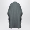 the garment Grey wool-blend cape