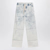 Dries Van Noten Light blue jeans with drawstring