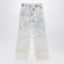  Dries Van Noten Light blue jeans with drawstring