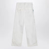 Dries Van Noten Light blue jeans with drawstring