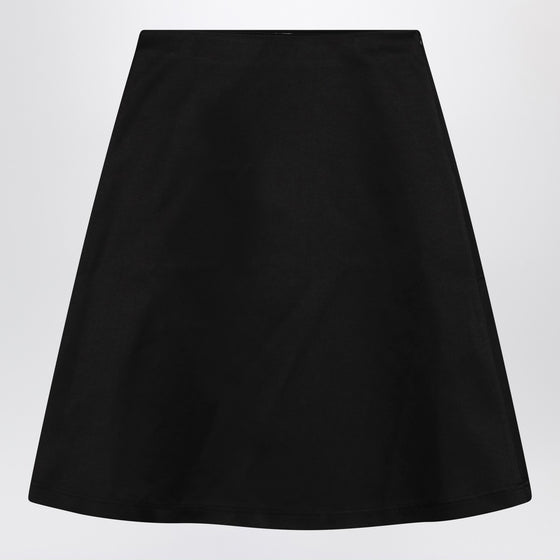 the garment Black cotton-blend Kelly skirt