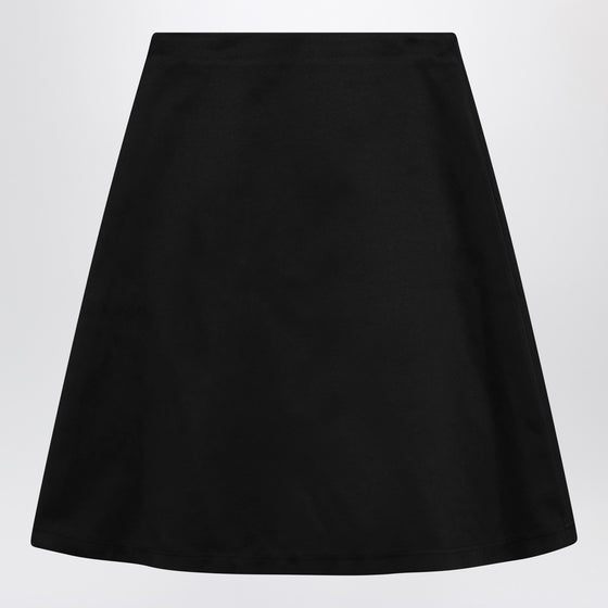 the garment Black cotton-blend Kelly skirt